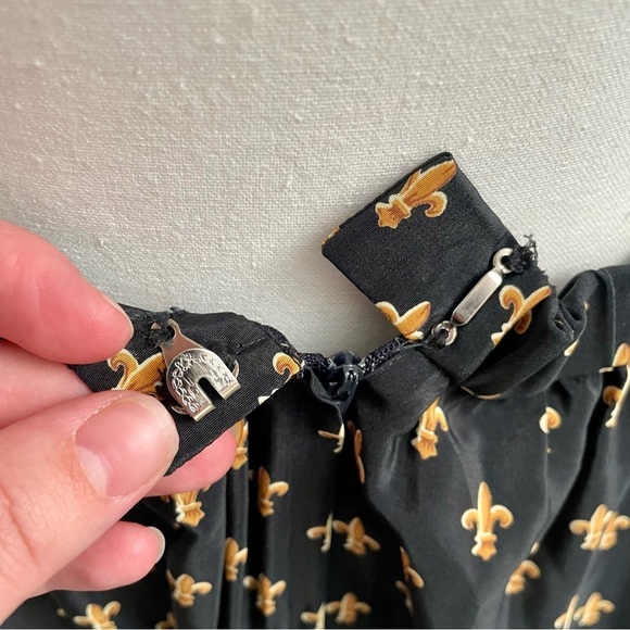 Vintage 90's Leslie Fay Equestrian Print Old Money Midi Length Skirt Size 14 - Picture 5 of 7